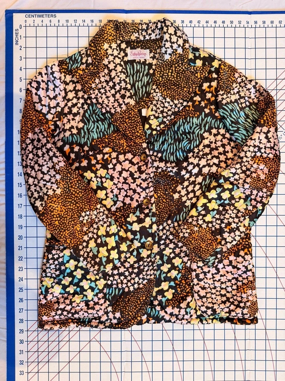 Evelyn Pearson Floral Printed Bed Jacket